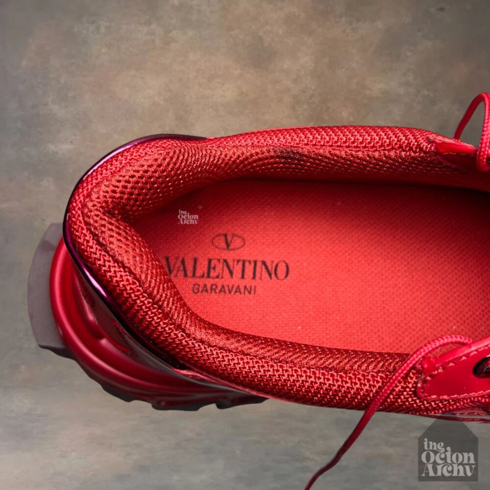 Size 44 Valentino Garavani Climber Trainer 'Red' TSC20Y0 Pre-Owned - Picture 14 of 14